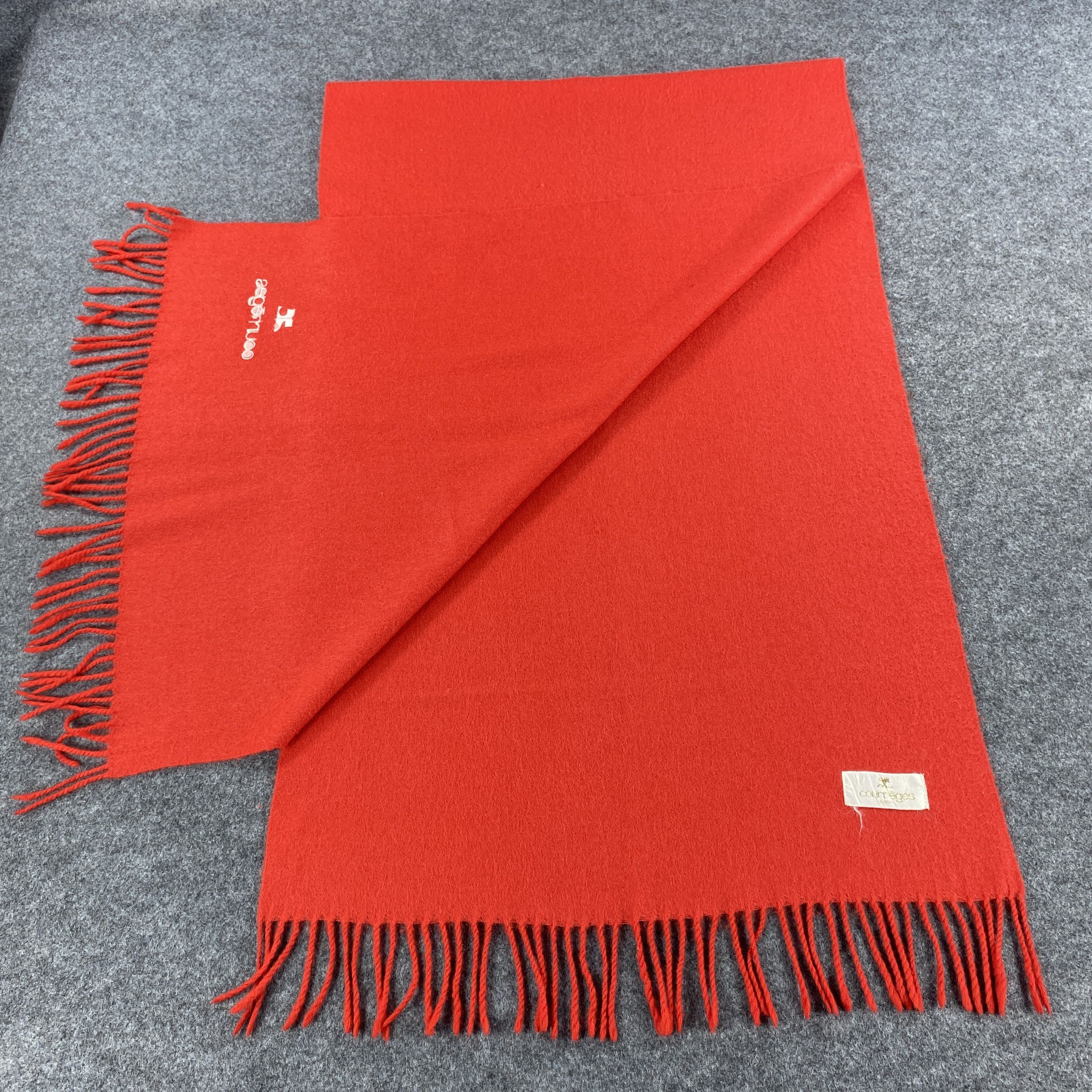 Courreges × Vintage GF10665 Courreges Scarf Neck Wear Muffler Size ONE SIZE - 6 Thumbnail