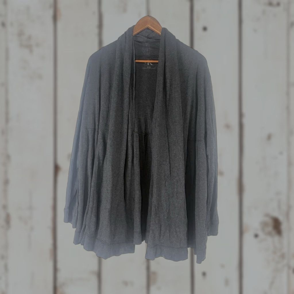 Calvin Klein Calvin Klein Women's Oversized Gray Knit Tie Front Cardigan XL Casual Winter Fall Spring Size XL / US 12-14 / IT 48-50 - 1 Thumbnail