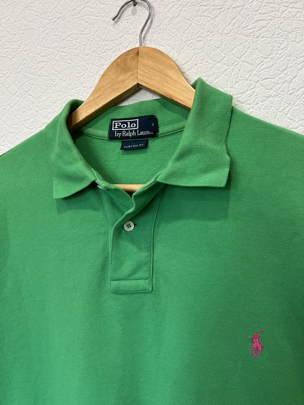 Vintage Vintage Polo Ralph Lauren Green Polo Shirt Tee Size US L / EU 52-54 / 3 - 2 Thumbnail