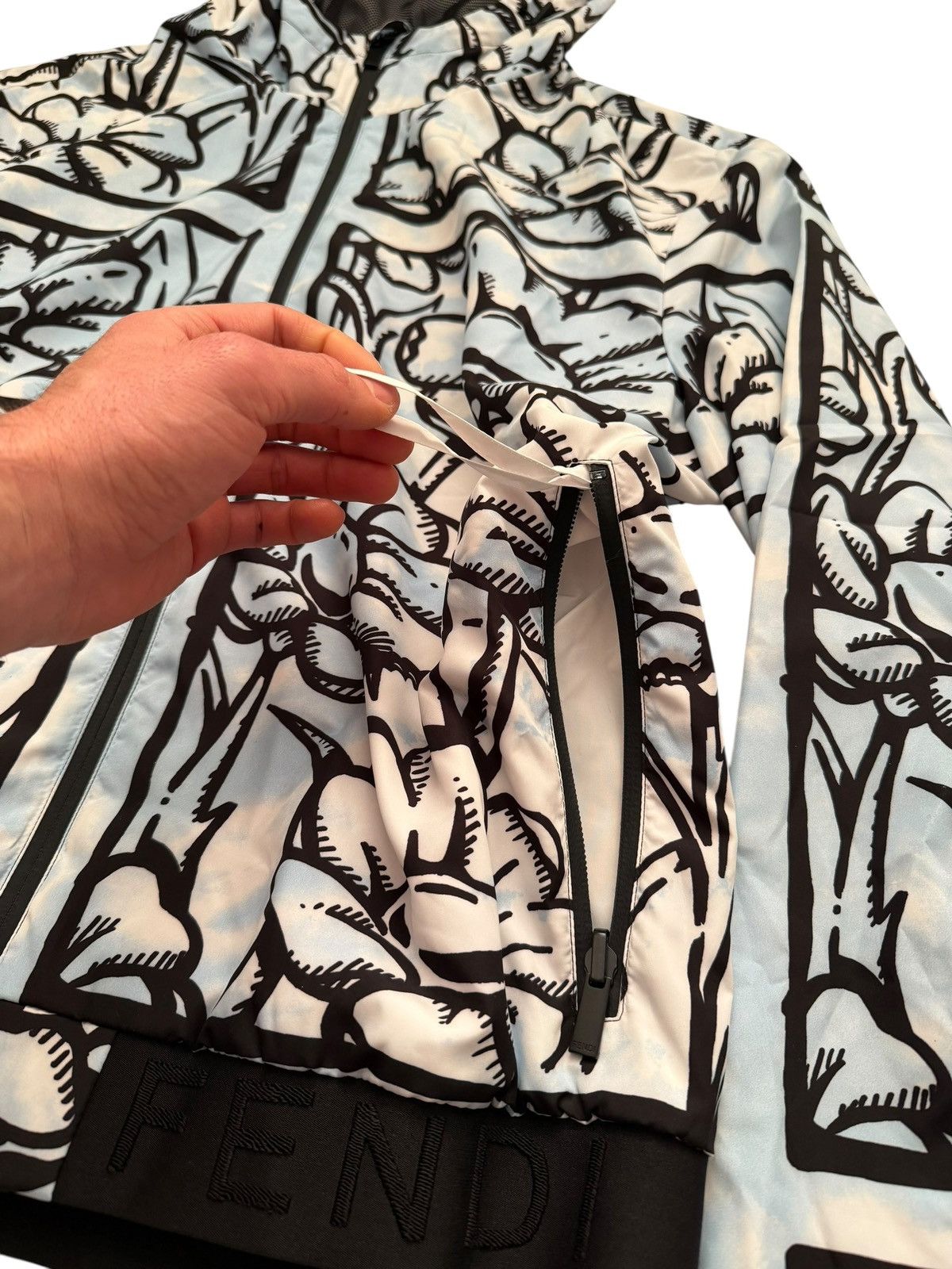 Fendi x Joshua Vides Sketch Flowers Windbreaker Size US M / EU 48-50 / 2 - 6 Thumbnail