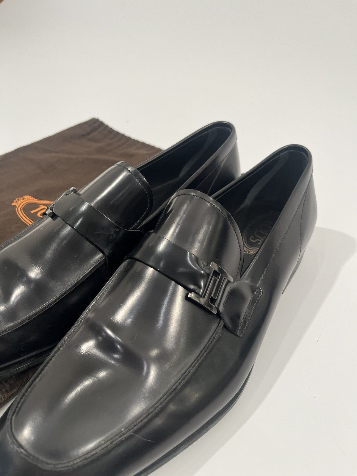 Tod's Tod’s Double ‘T’ Timeless Leather Loafer - UK 11.5 Size US 11.5 / EU 44-45 - 5 Thumbnail