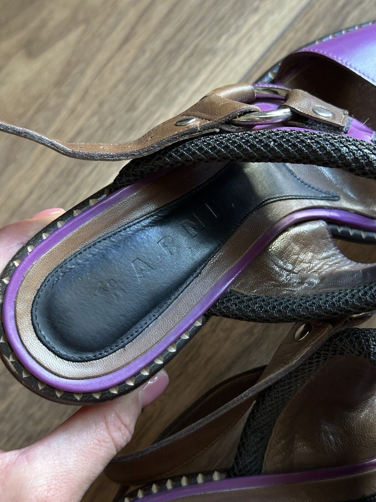 Marni Marni Heels Leather Strap Block Heel Slingback Sandals Size US 6.5 / IT 36.5 - 3 Thumbnail