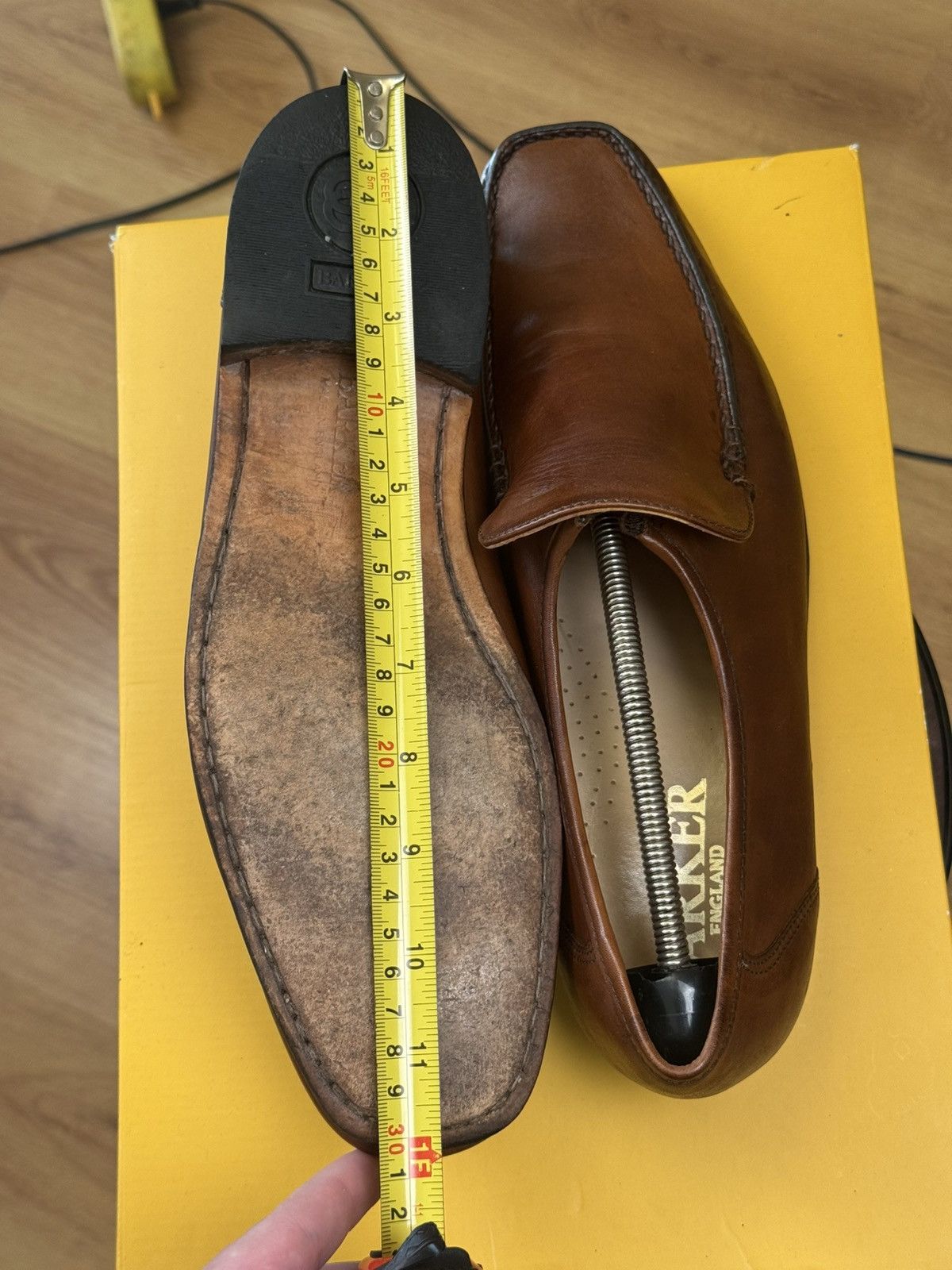 Barker BARKER England Brown Leather Loafers UK 10 G Fits EU 45 30cm Size US 11 / EU 44 - 20 Thumbnail