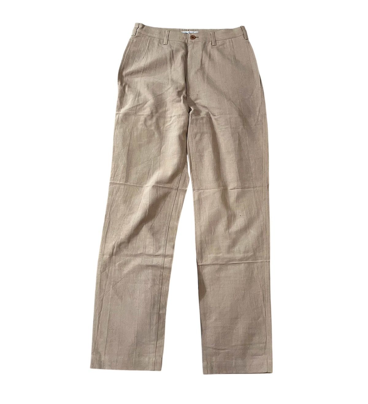Issey Miyake Vintage issey miyake cream straight work trousers Size US 27 - 1 Thumbnail