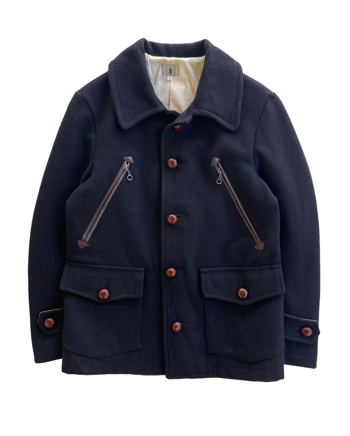 Japanese Brand Japanese Takeo Kikuchi Wool Jacket Size US S / EU 44-46 / 1 - 1 Thumbnail