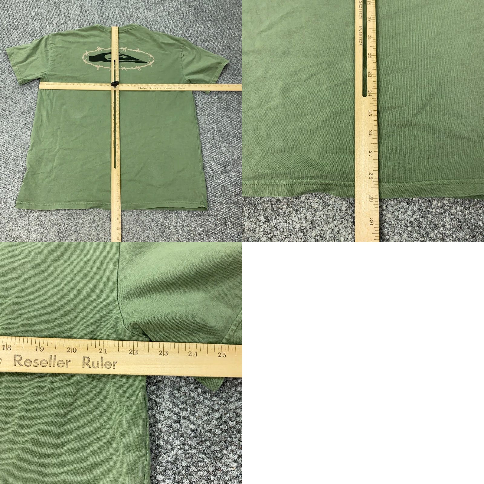 Quiksilver Quiksilver Shirt Men's Large Green Oversized Crew Neck Beach Tropical Size US L / EU 52-54 / 3 - 8 Thumbnail