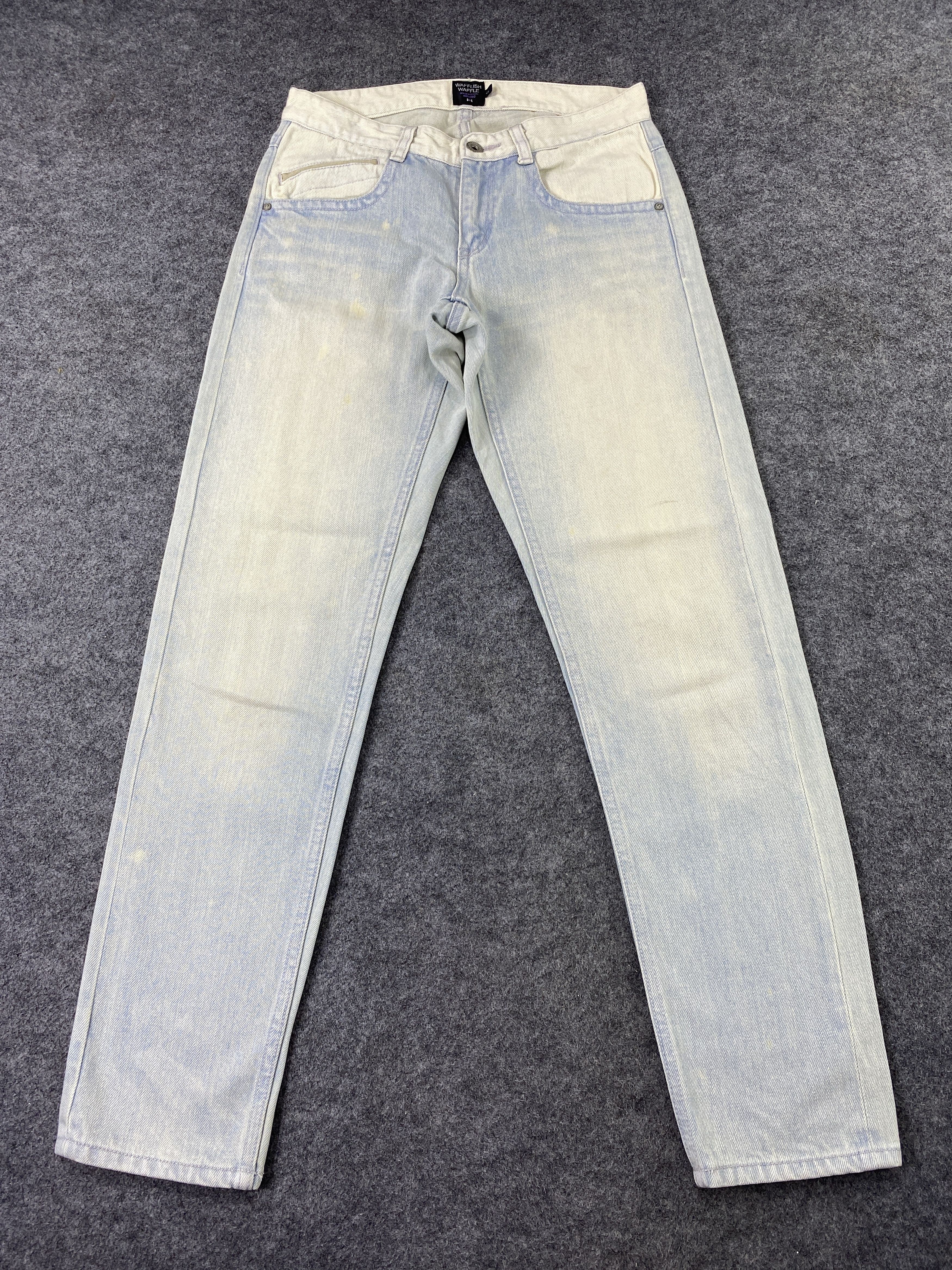 Japanese Brand Waffling Waffle Image+Create Artistic Jeans - J1126 Size US 30 / EU 46 - 2 Thumbnail