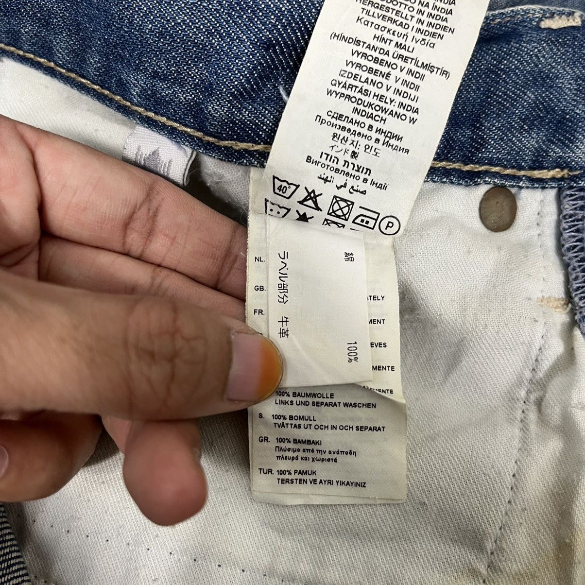 G-Star Vintage G Star Raw Distressed Denim Jeans Size US 30 / EU 46 - 15 Thumbnail