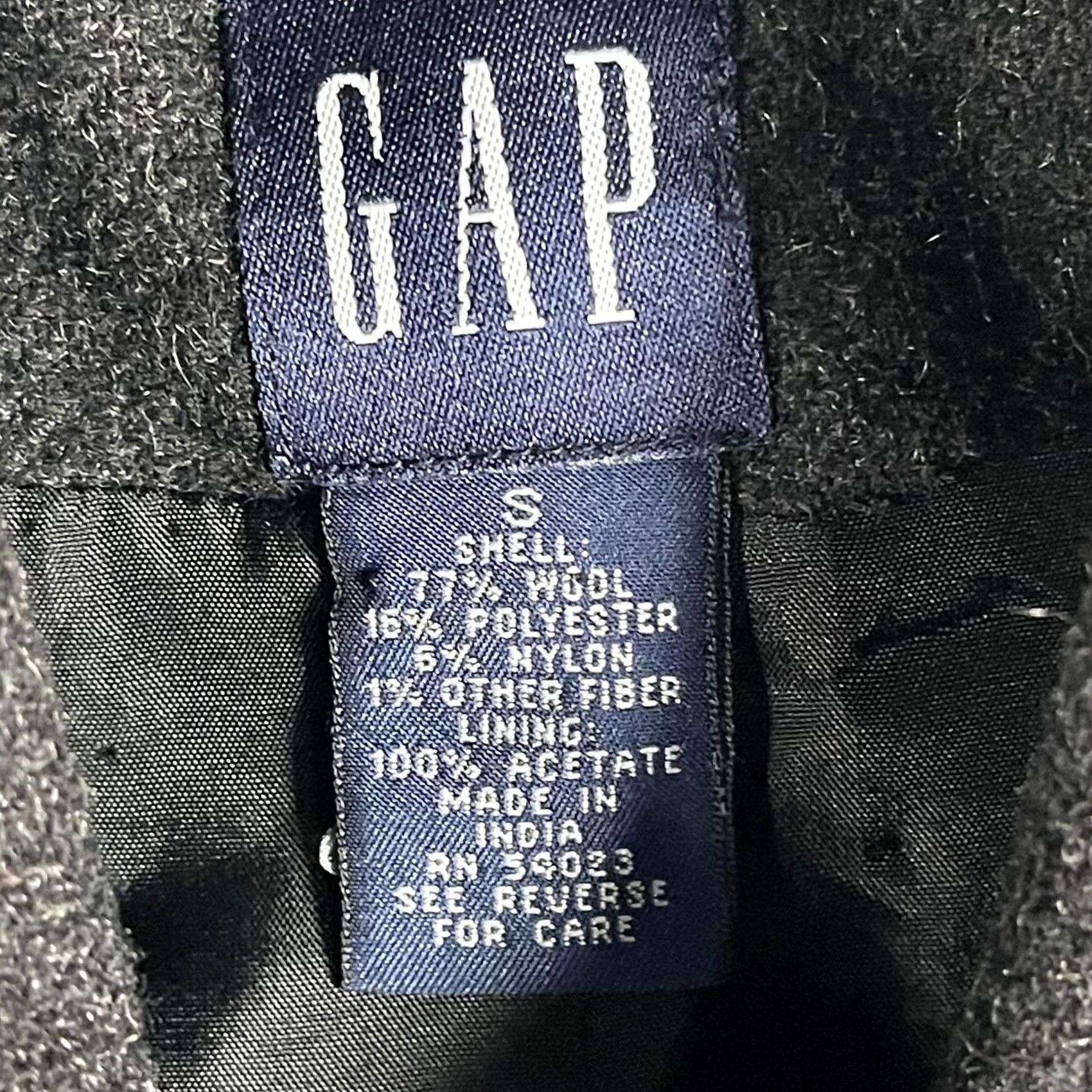 Gap GAP Jacket Womens Small Gray Wool Blend Lined Button Front Coat Pockets Size S / US 4 / IT 40 - 4 Thumbnail