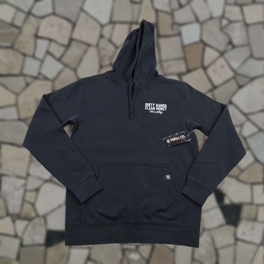 CO Troll Co Hoodie Mens Small Navy Blue Pullover Graphic Print Hooded Sweatshirt Size US S / EU 44-46 / 1 - 1 Thumbnail