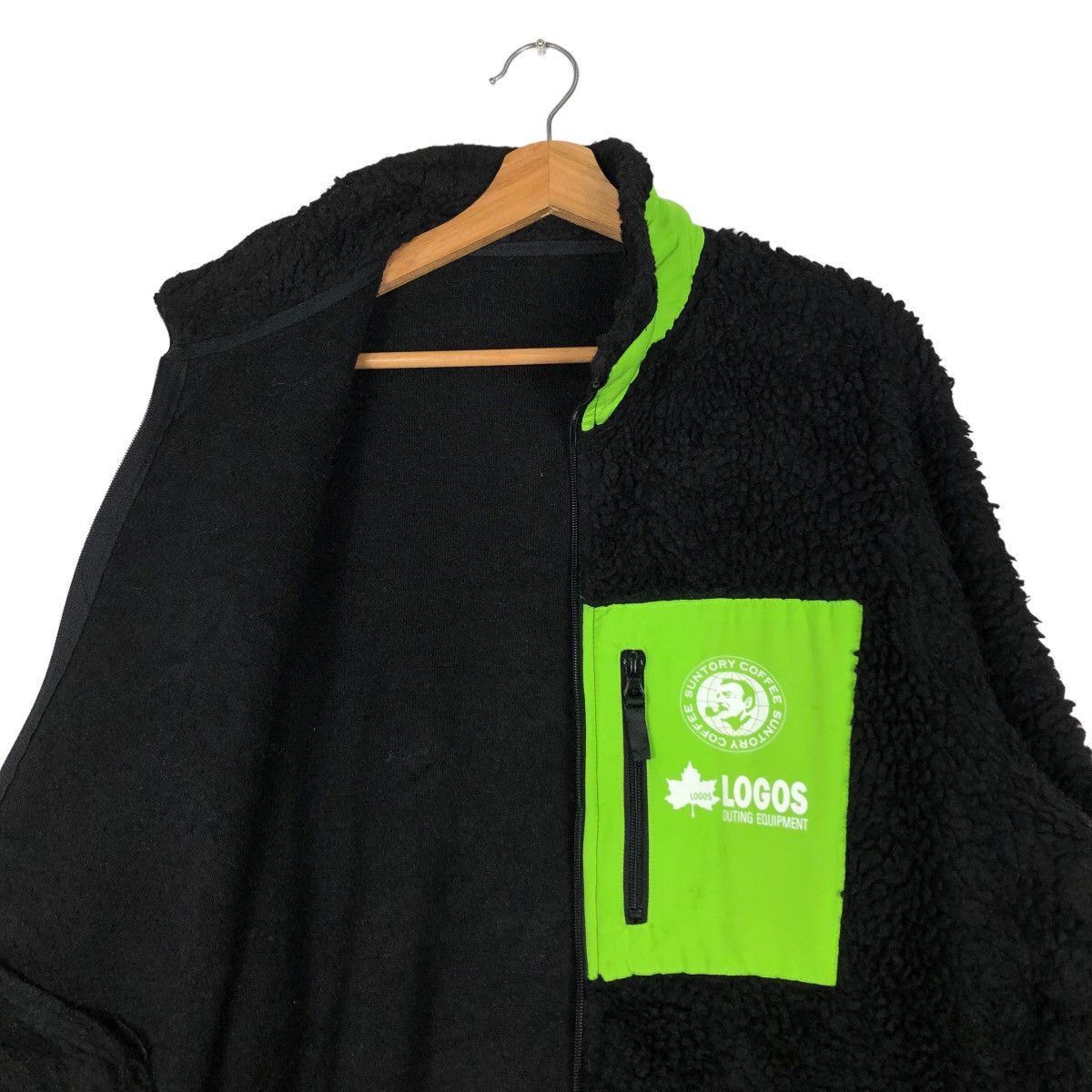 Japanese Brand 🔥Vtg Fleece Dip Pile Sherpa Jacket Suntory Coffee Boss Size US M / EU 48-50 / 2 - 10 Thumbnail