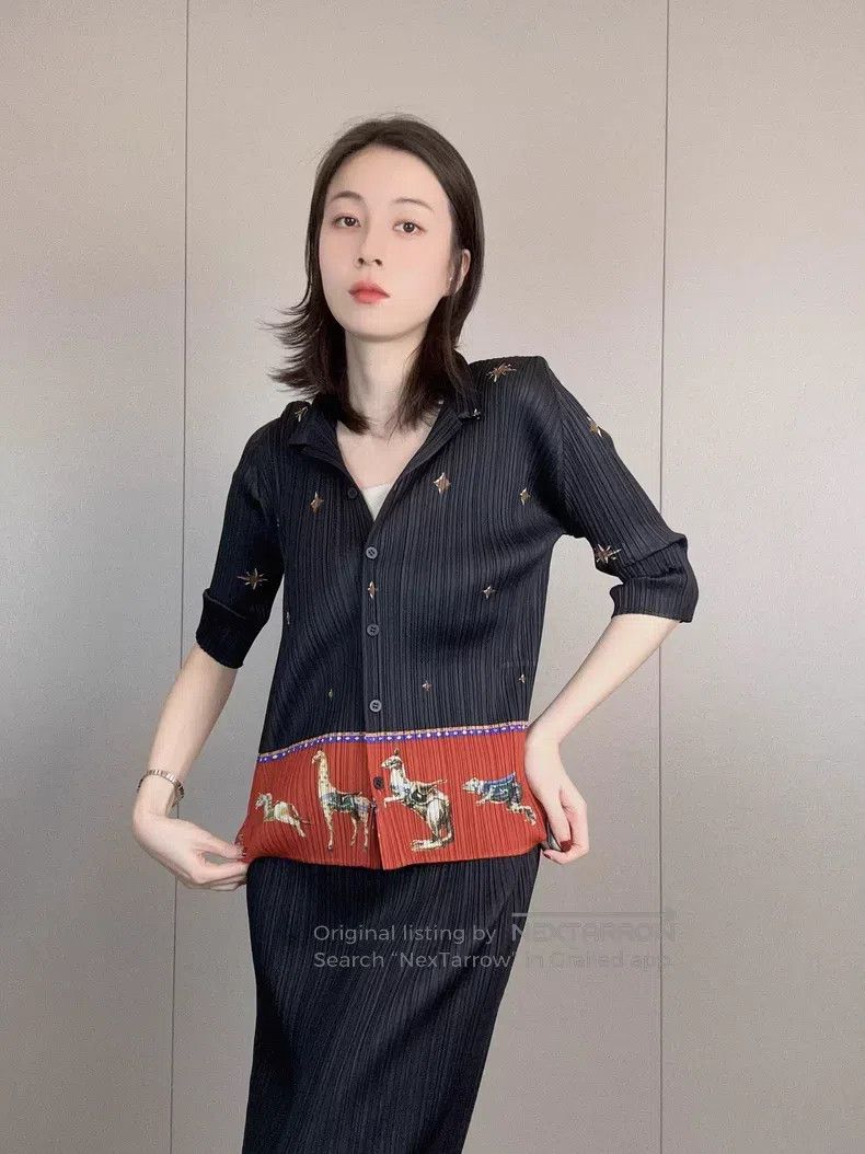 Issey Miyake Issey Miyake Main Line Circus Print Top Size L / US 10 / IT 46 - 3 Thumbnail