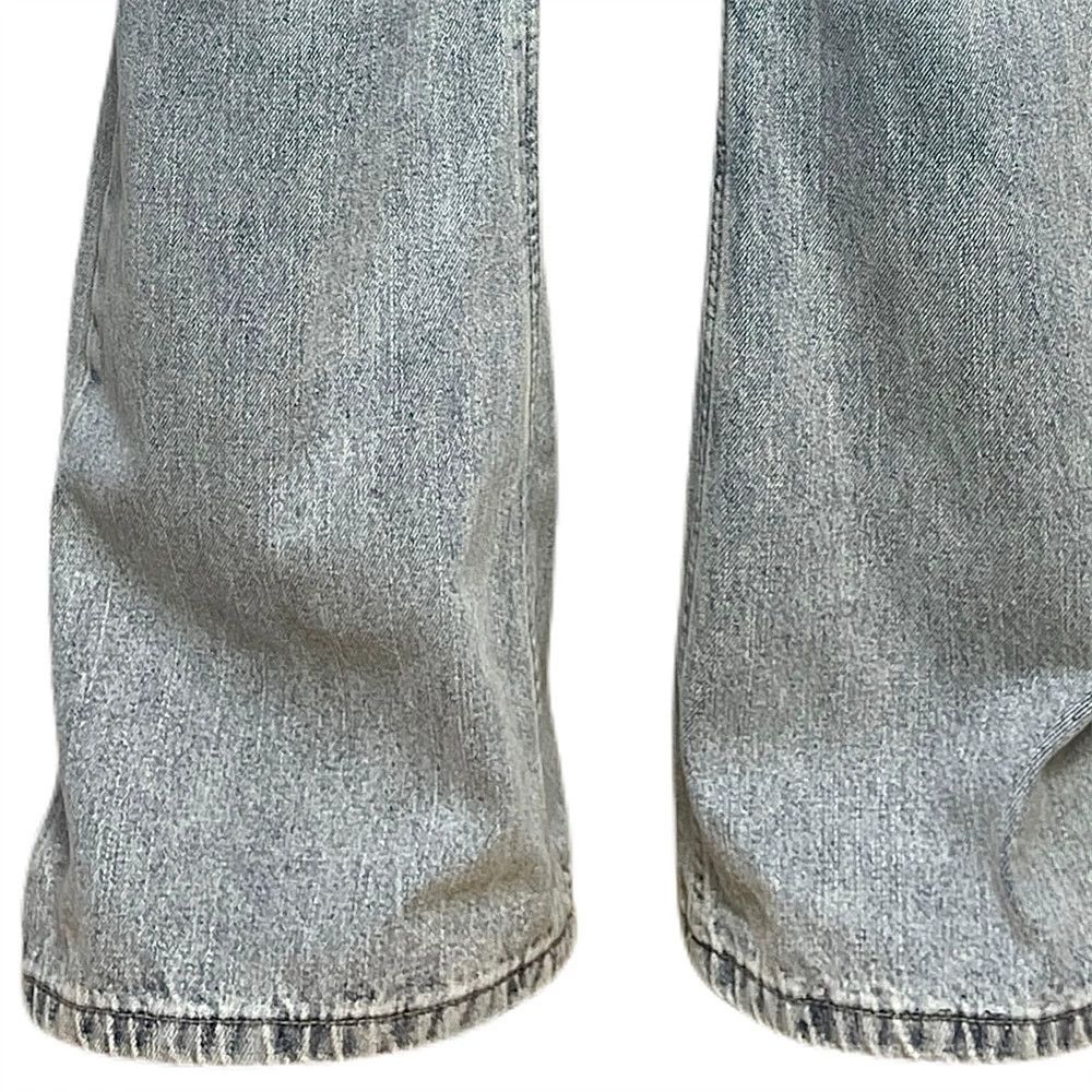 Jean Retro men's cleanfit distressed washed loose flared jeans Size US 32 / EU 48 - 5 Thumbnail