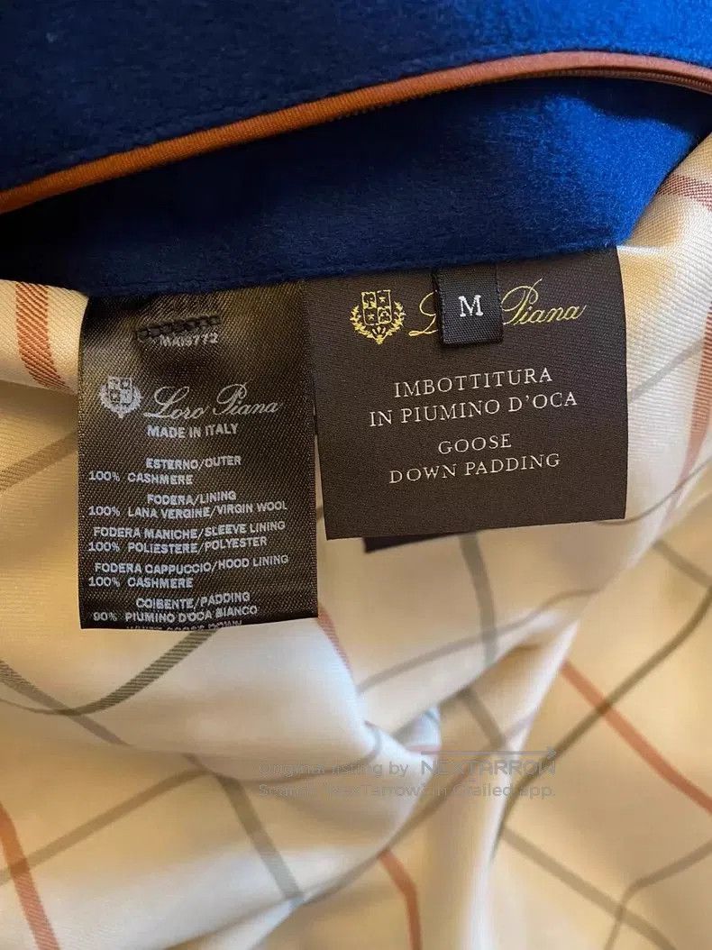 Loro Piana LoroPiana Cold Down Jacket Blue. Size US M / EU 48-50 / 2 - 7 Thumbnail