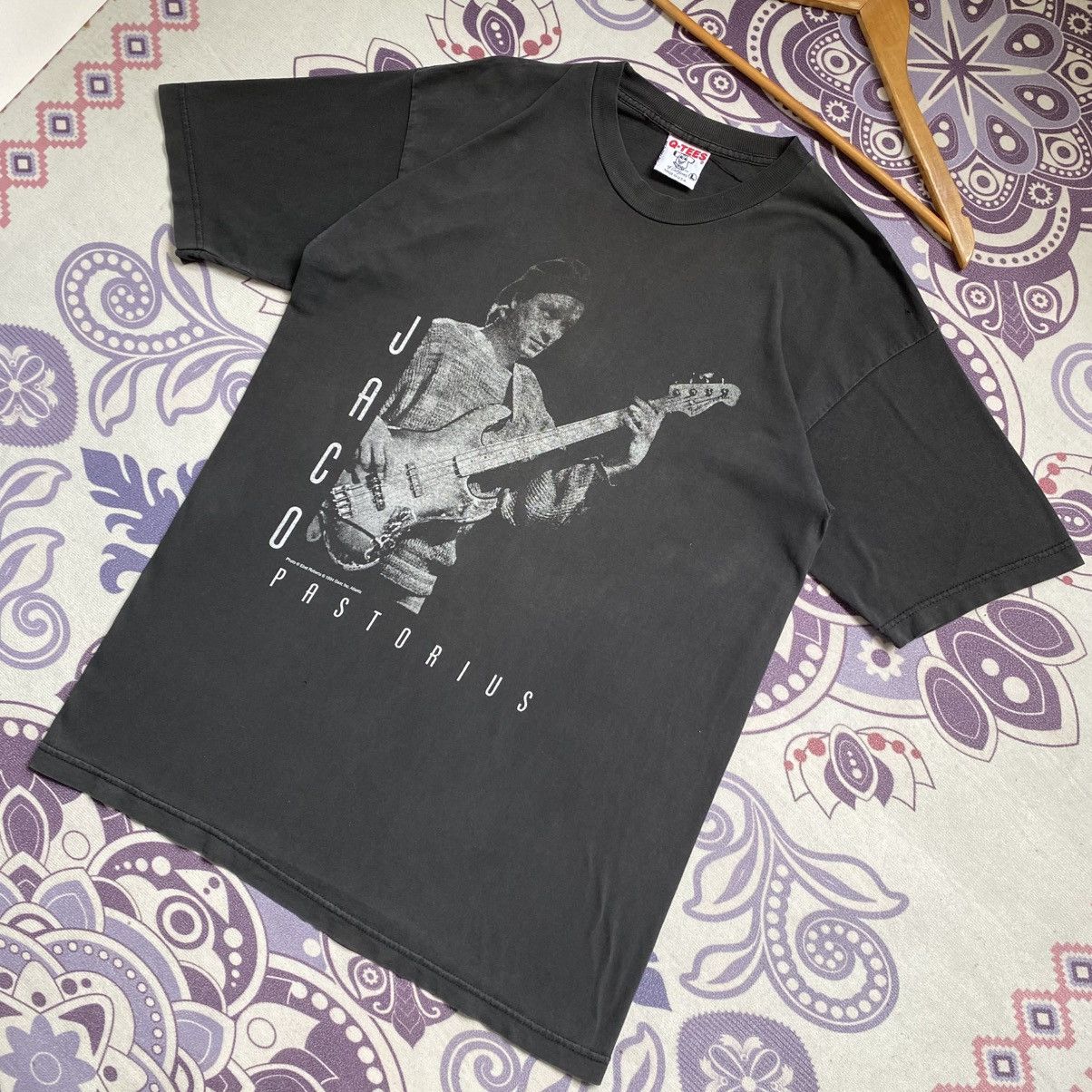 Vintage Rare🔥Vintage 90s Jaco Pastorius Shirt Big Logo Spell Out Size US L / EU 52-54 / 3 - 3 Thumbnail