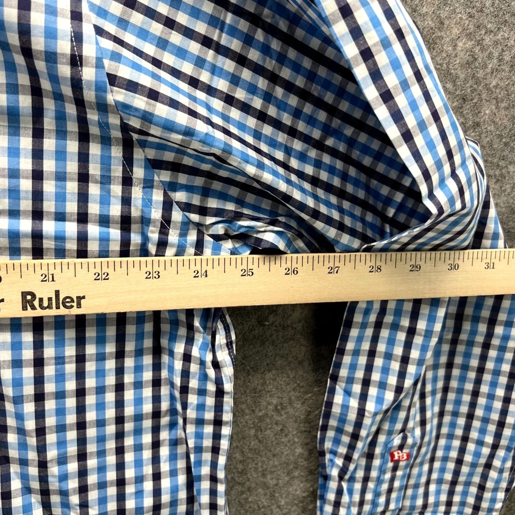 Vintage Pennington & Barnes Shirt Men XL Check Blue Button-Down Casual New Size US XL / EU 56 / 4 - 4 Thumbnail