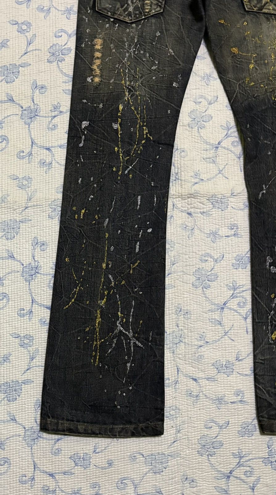 Other K.U.I Streetwear Jeans Flared Distressed Denim Size US 32 / EU 48 - 12 Thumbnail