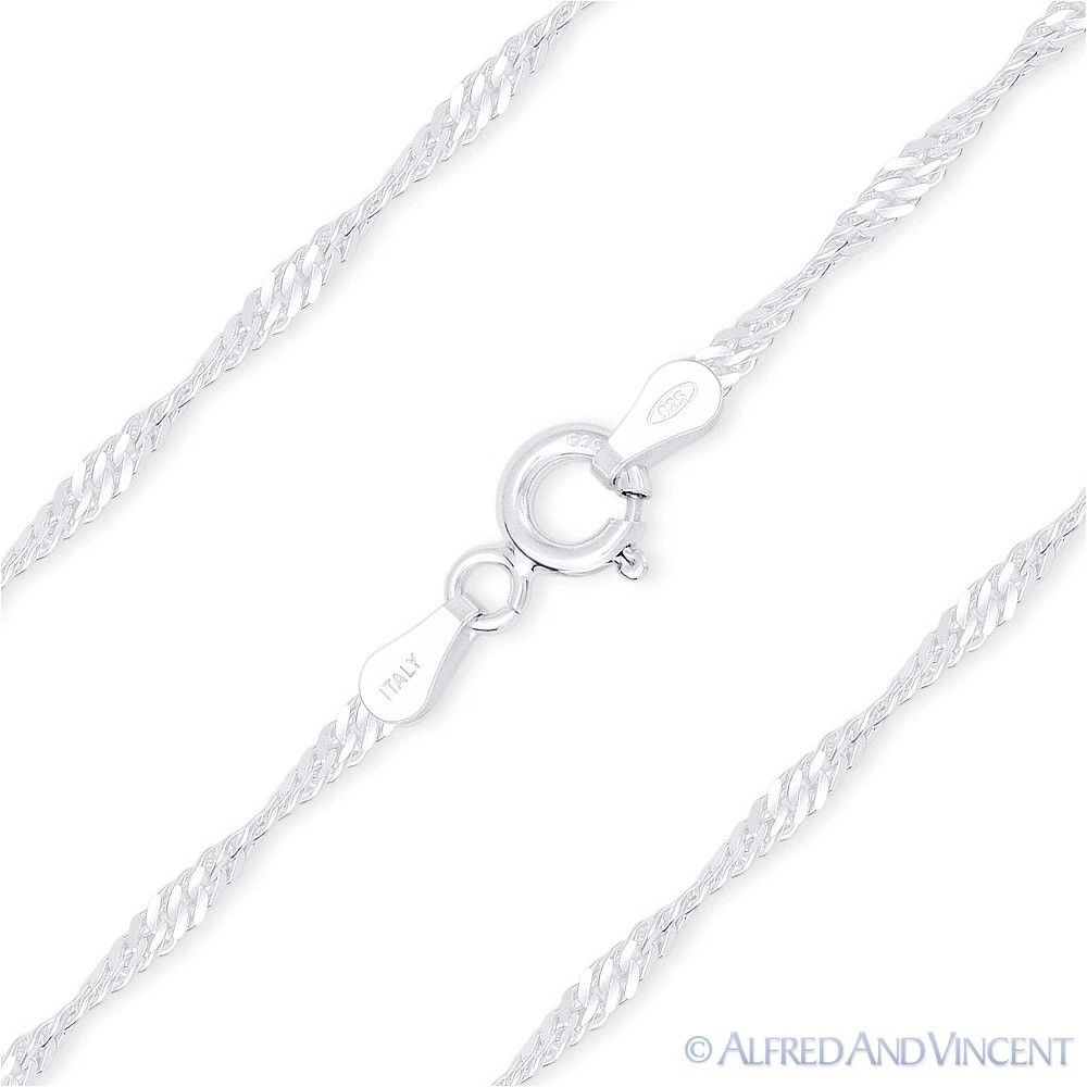 Other 2.2mm Singapore Link Italian Chain Bracelet - 10" Size ONE SIZE - 1 Thumbnail