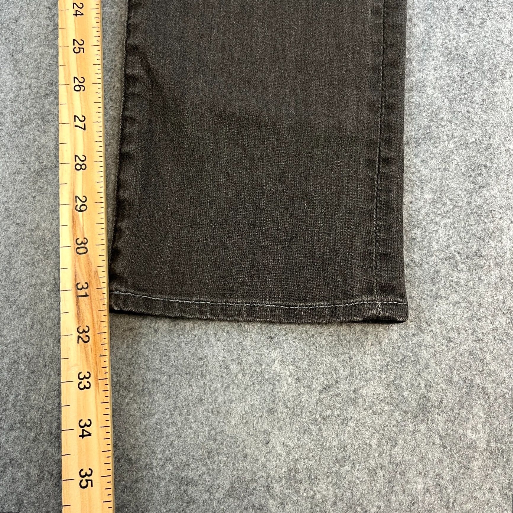 7 For All Mankind 7 For All Mankind Mens Jeans Slim Tapered 31 Dark Wash Grey Stretch Slimmy Denim Regular Jeans Mens (31) Size US 31 - 4 Thumbnail
