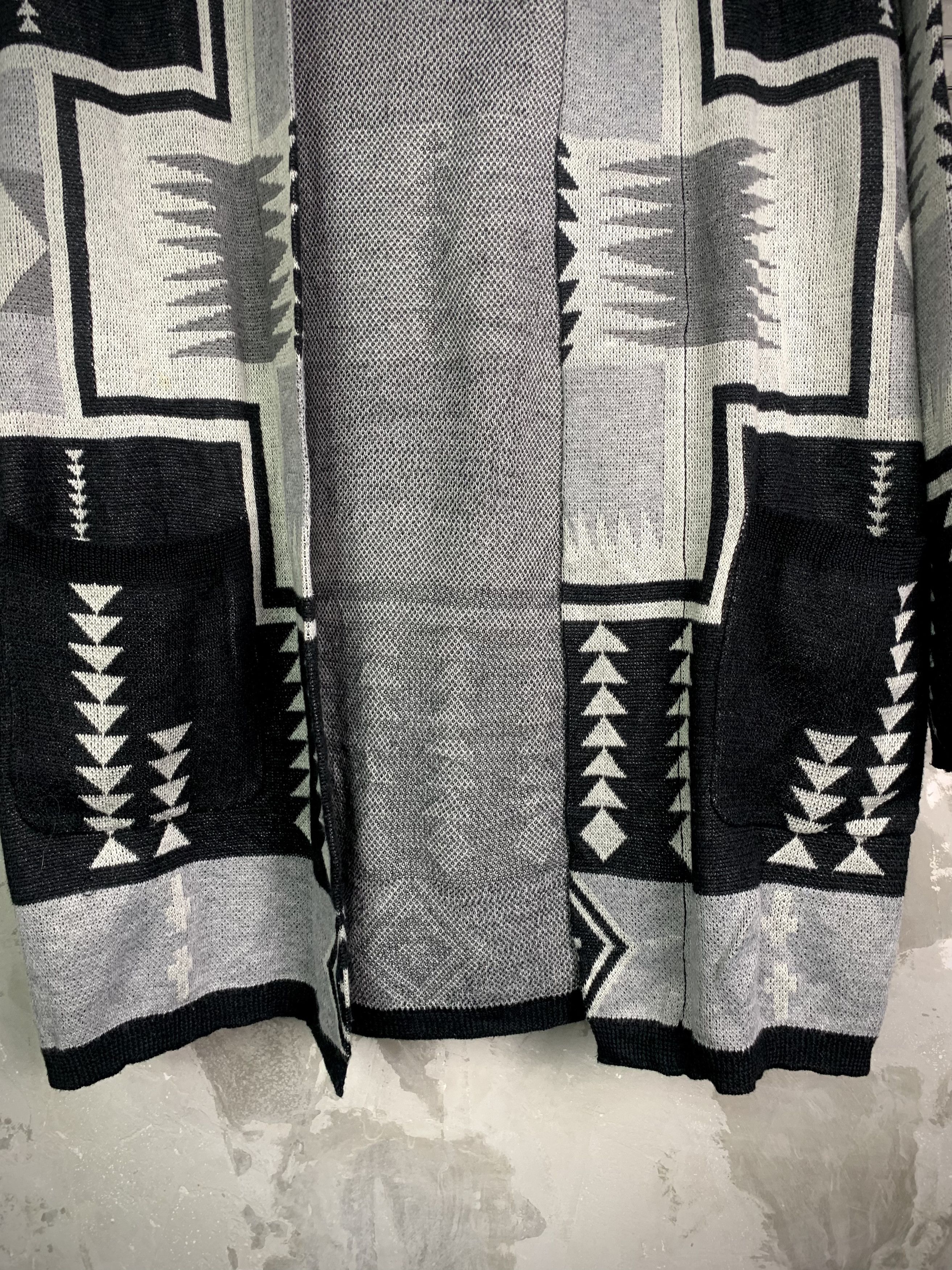 Pendleton LOCAL MOTION Navajo Native Pattern Hooded Open-Front Knit Size US L / EU 52-54 / 3 - 4 Thumbnail
