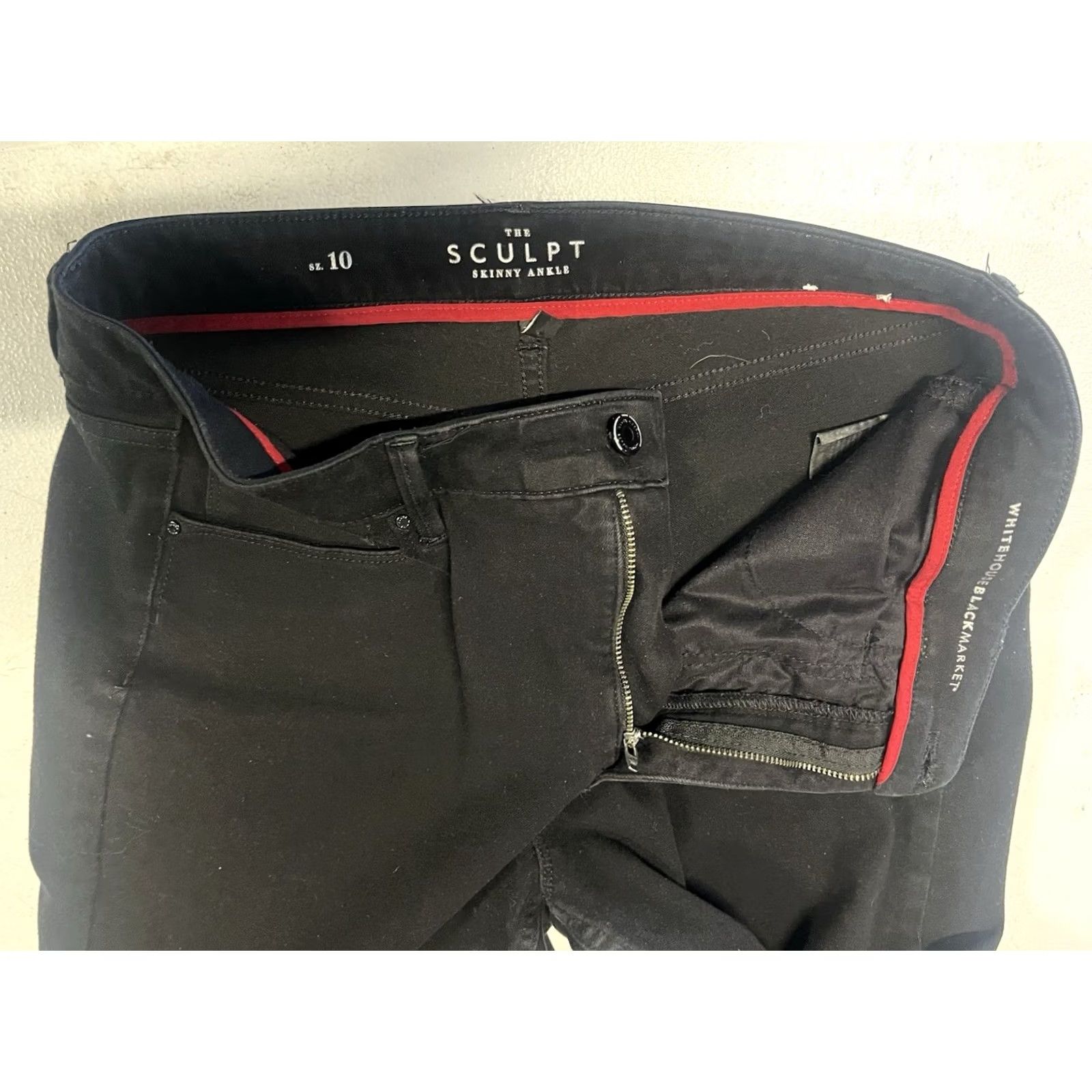 Vintage The Sculpt Fit Women’s Black Ankle Jeans Size 10 Skinny Slim Dark Wash Jeans Women size 10 Size 32" / US 10 / IT 46 - 6 Thumbnail