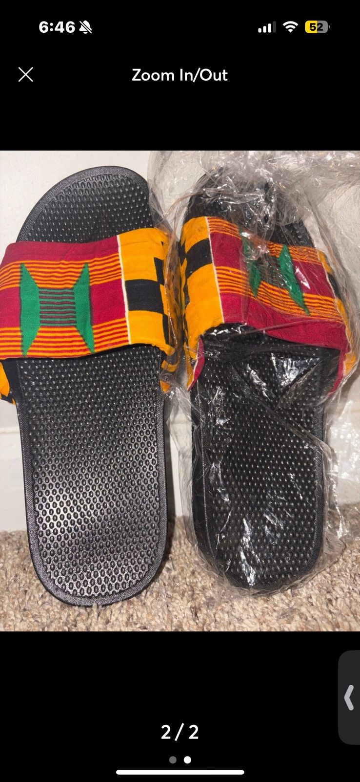 Other African homemade slippers Size US 9.5 / EU 42-43 - 1 Thumbnail