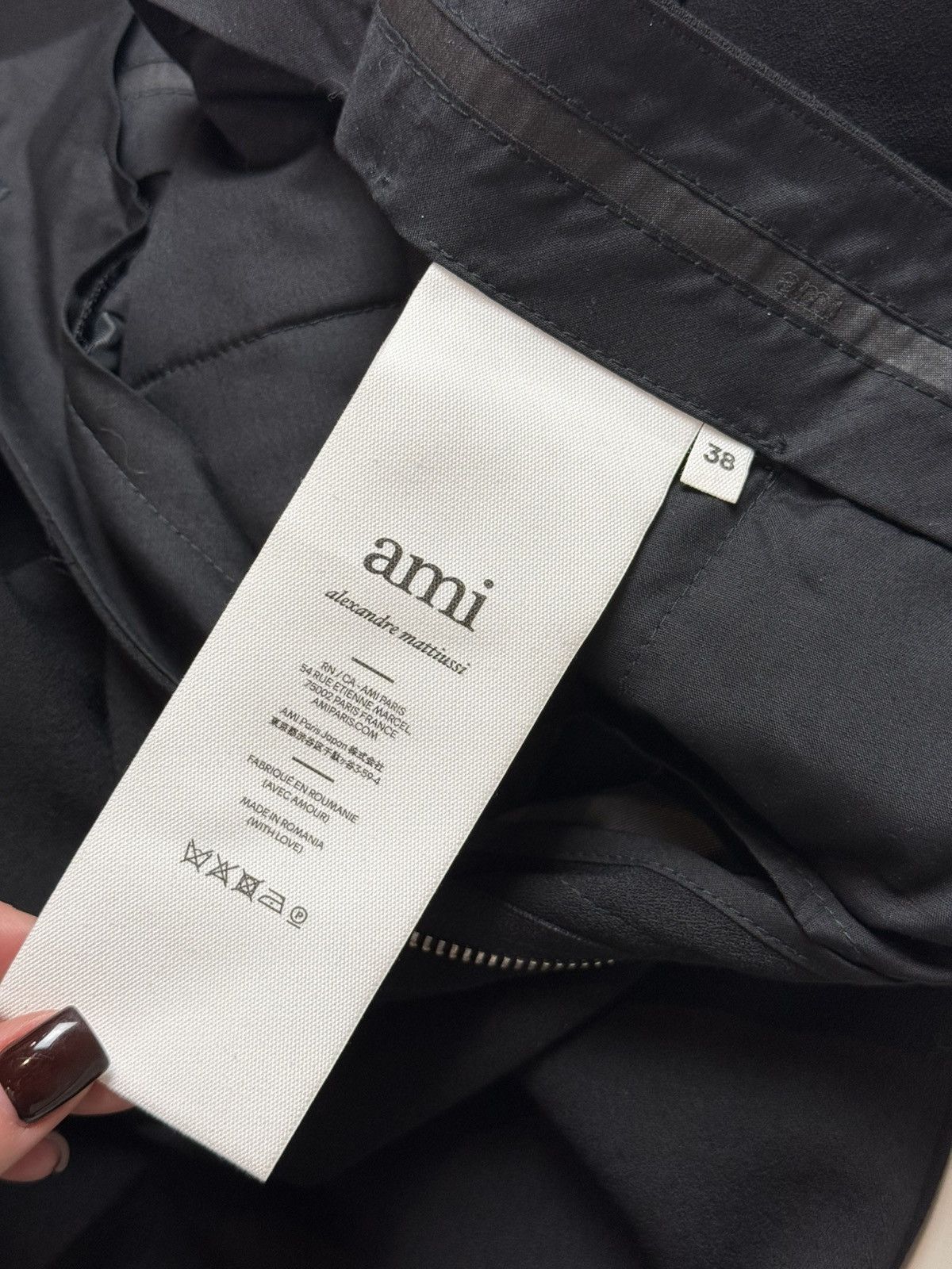 AMI Ami Alexandre Mattiussi Formal Wool Dress Pants Trousers Size 27" / US 4 / IT 40 - 11 Thumbnail