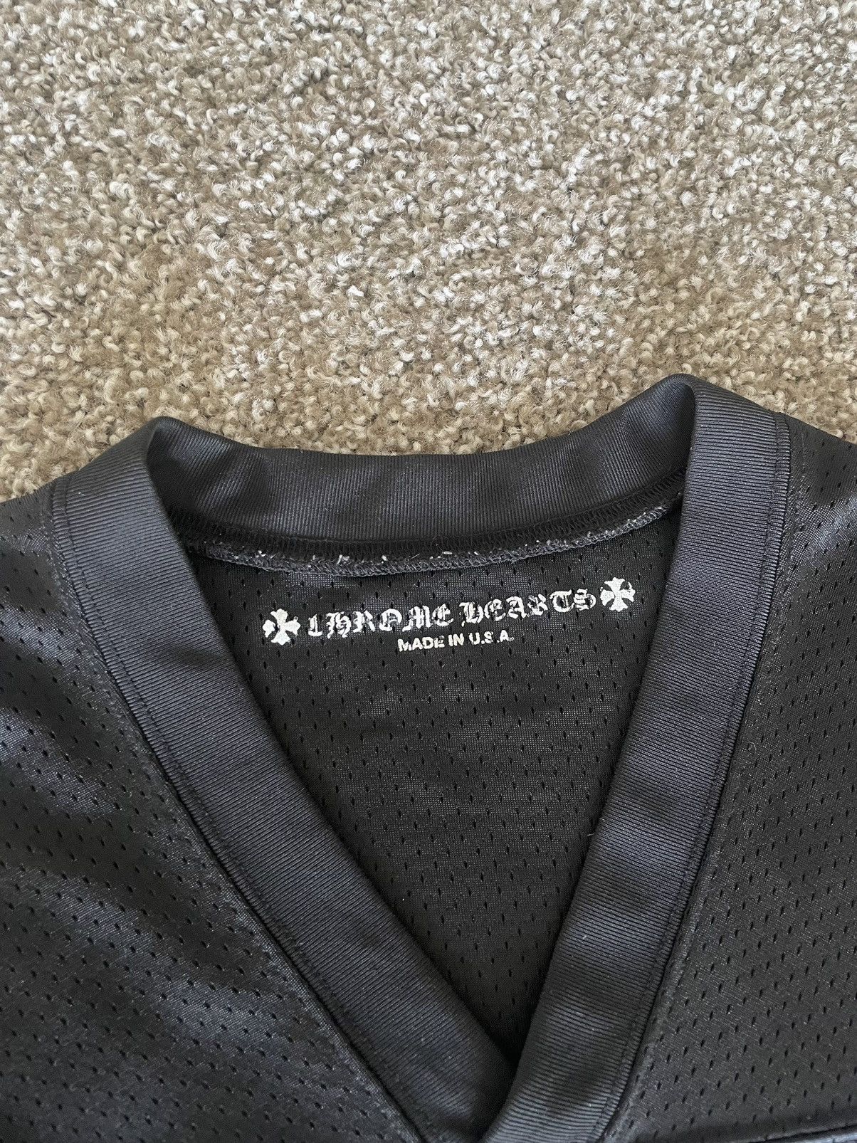 Chrome Hearts Chrome Hearts Black Mesh L/S Jersey Size US XL / EU 56 / 4 - 6 Thumbnail