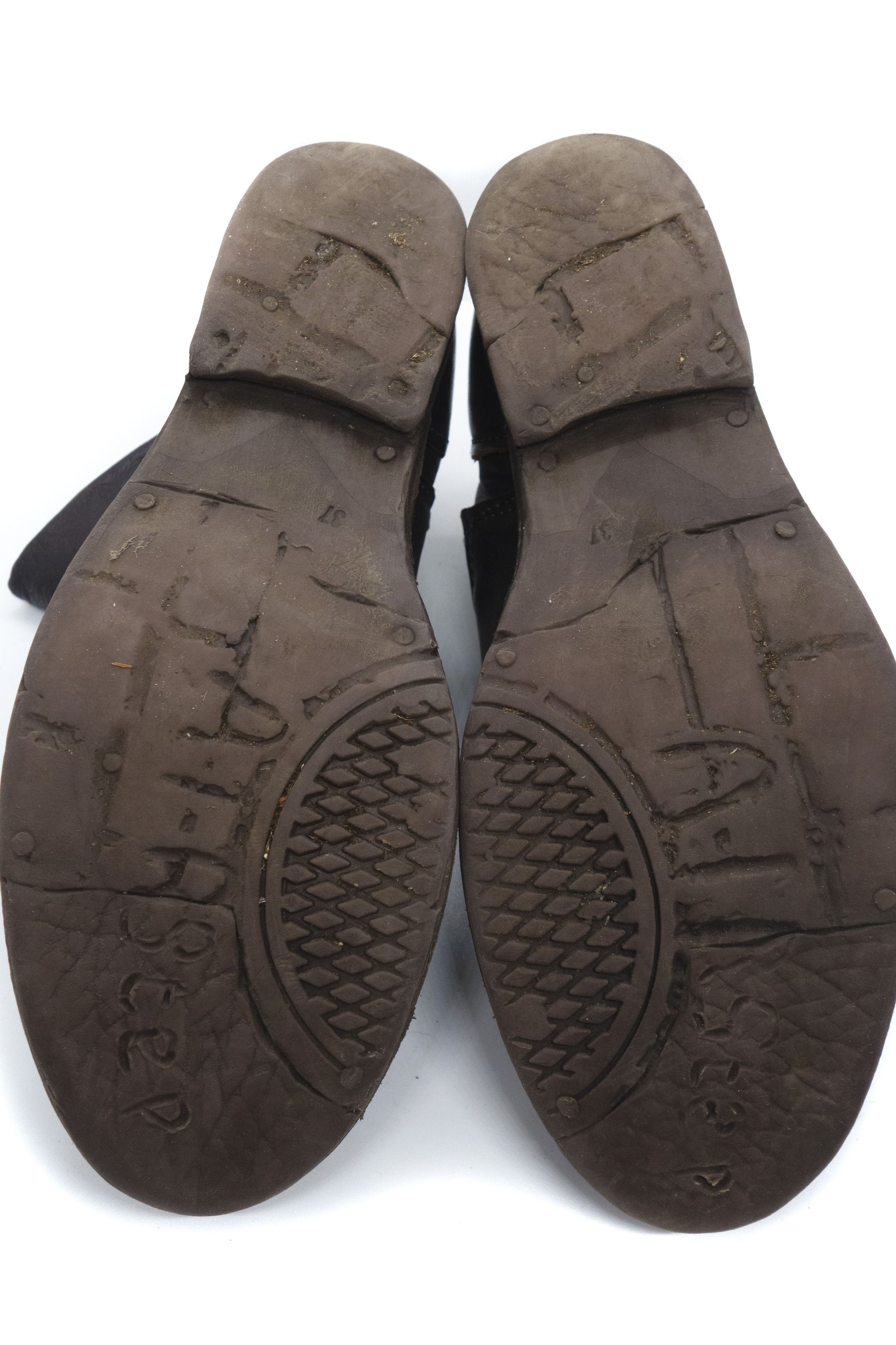 A.S.98 AS98 Biker Belted Leather Boots Size US 7 / IT 37 - 6 Thumbnail