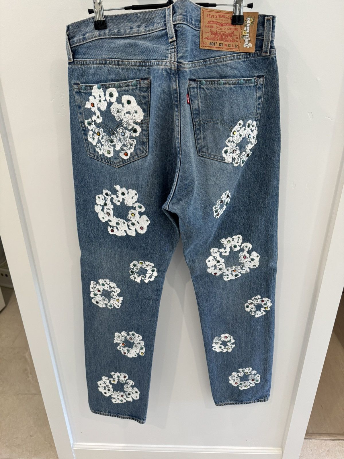 DENIM TEARS Denim Tears Levi Cotton Wreath Gemstone Denim Size US 33 - 2 Thumbnail