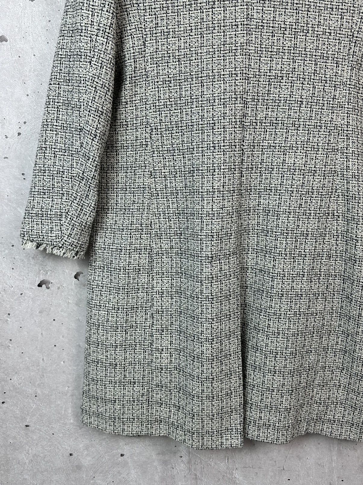 Weekend Max Mara Max Mara Weekend Tweed White-Black Cotton Women’s Coat Size M / US 6-8 / IT 42-44 - 12 Thumbnail