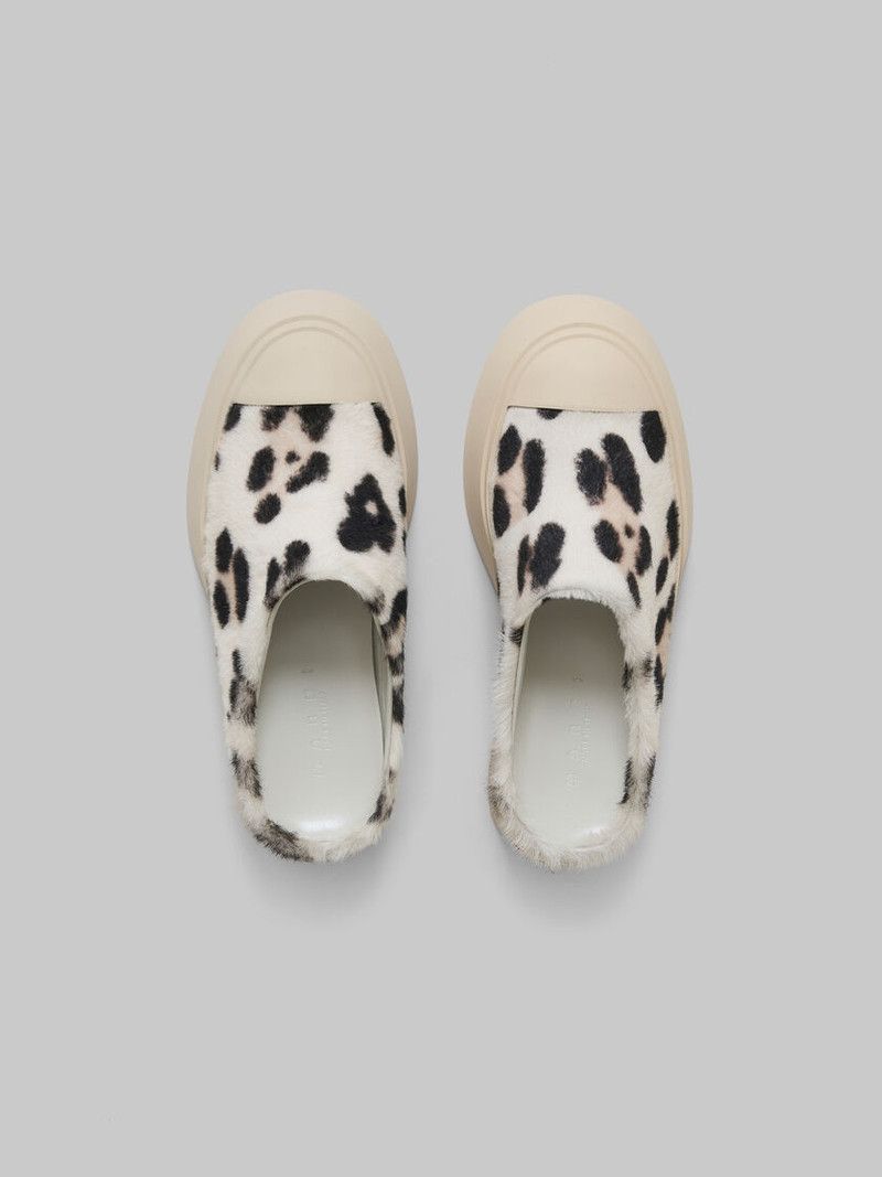 Marni o1w1db11225 Shearling Slides in White Size US 8 / IT 38 - 5 Thumbnail