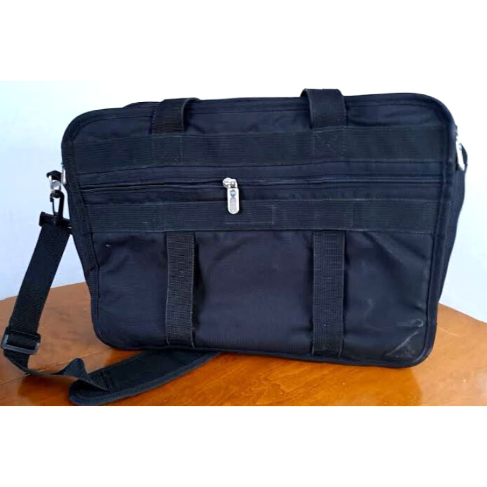 Vintage VINTAGE Detroit Golf Club 1899 Embroidered Canvas Messenger Shoulder Bag Topper, 7 Compartments, Travel, Medium, Black, Unisex Adults, Canvas Size ONE SIZE - 5 Thumbnail