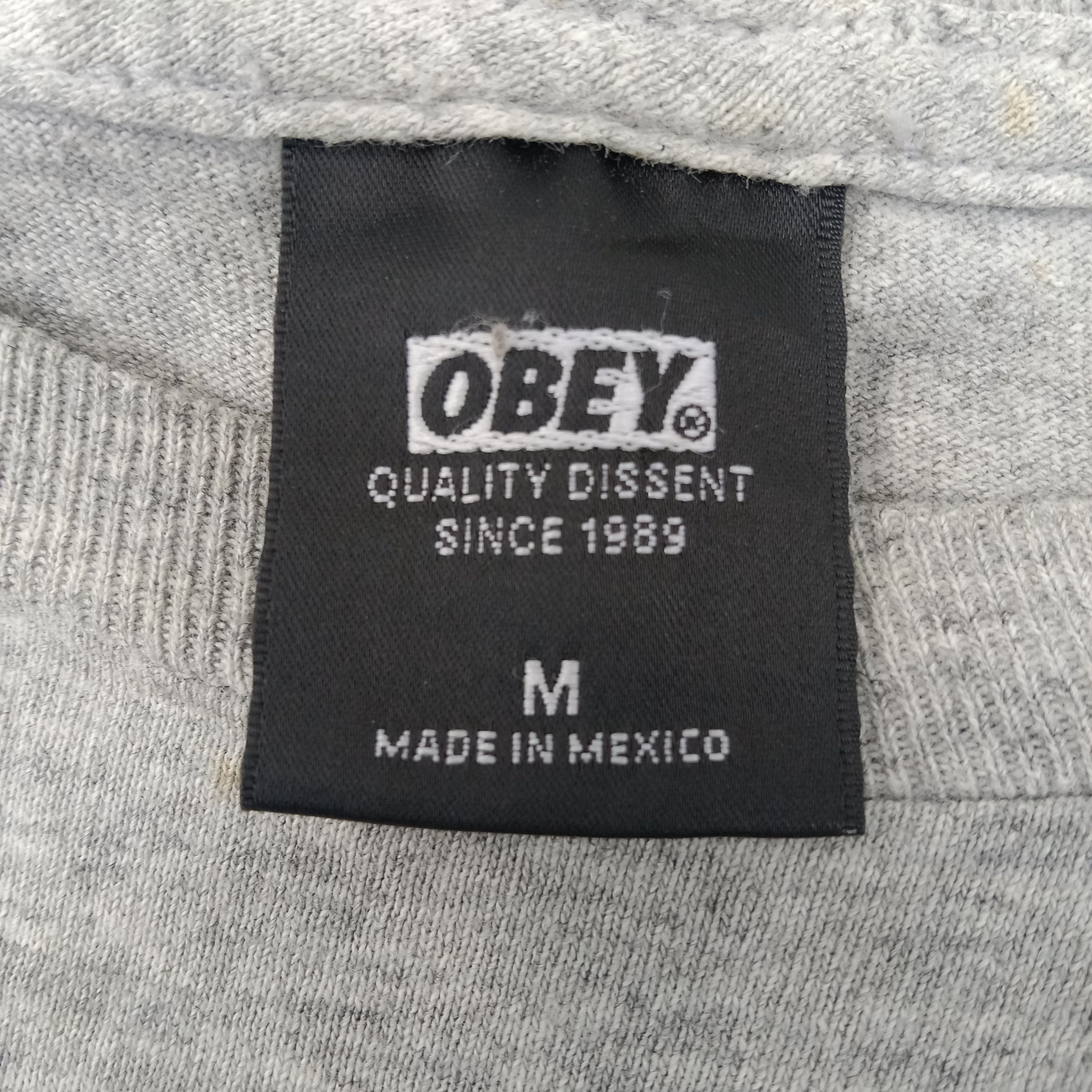 Obey × Vintage OBEY American Skateboard Streetwear Style Tshirt Size US M / EU 48-50 / 2 - 4 Thumbnail
