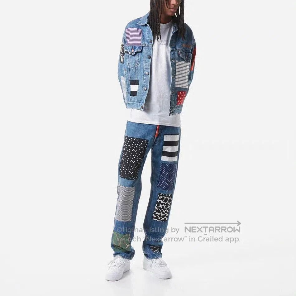Levi's levi's awake ny patchwork denim jeans. Size US 30 / EU 46 - 9 Thumbnail