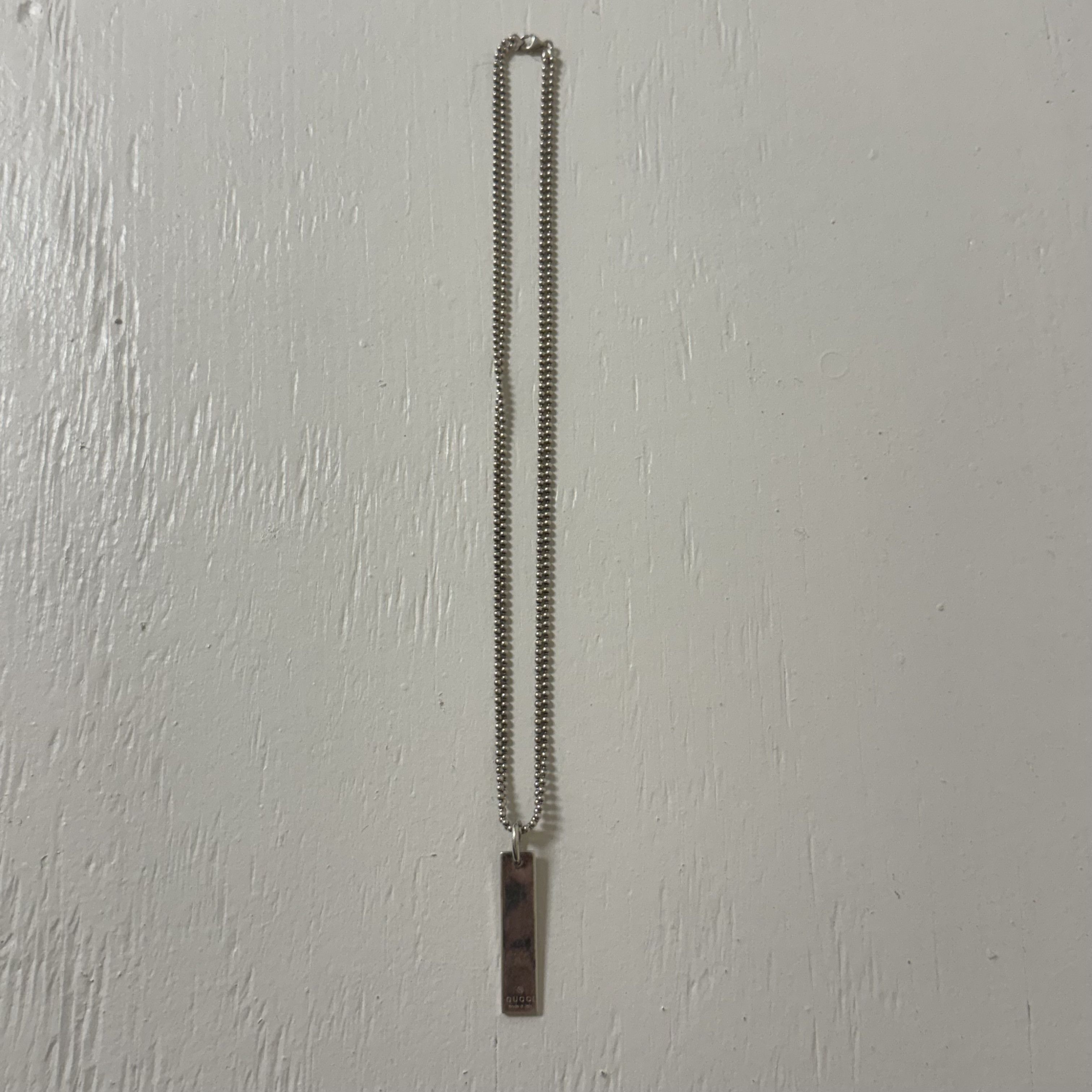 Gucci Gucci Silver Plate Necklace Size ONE SIZE - 1 Thumbnail