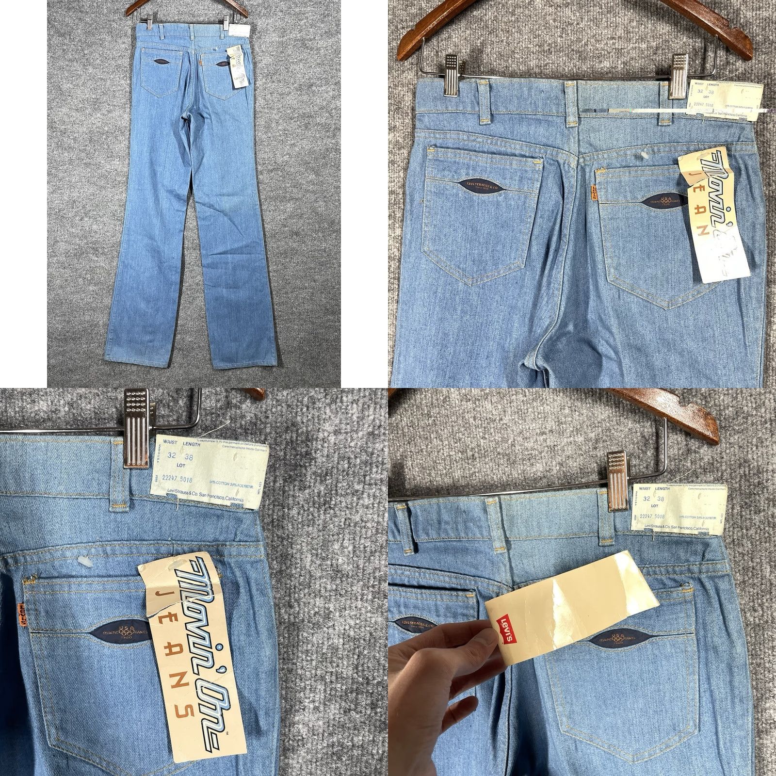 Levi's VINTAGE Levi's Jeans Denim 501 Series Size 32x38 Unisex USA Orange Tab Men’s 1980s Straight Jeans Size US 32 / EU 48 - 8 Thumbnail