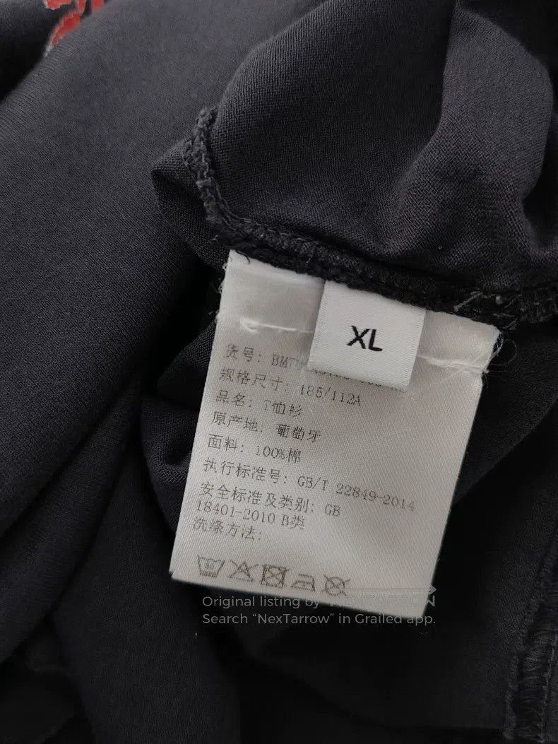 Givenchy Givenchy Flame-printed logo distressed black short-sleeve Size US XL / EU 56 / 4 - 5 Thumbnail