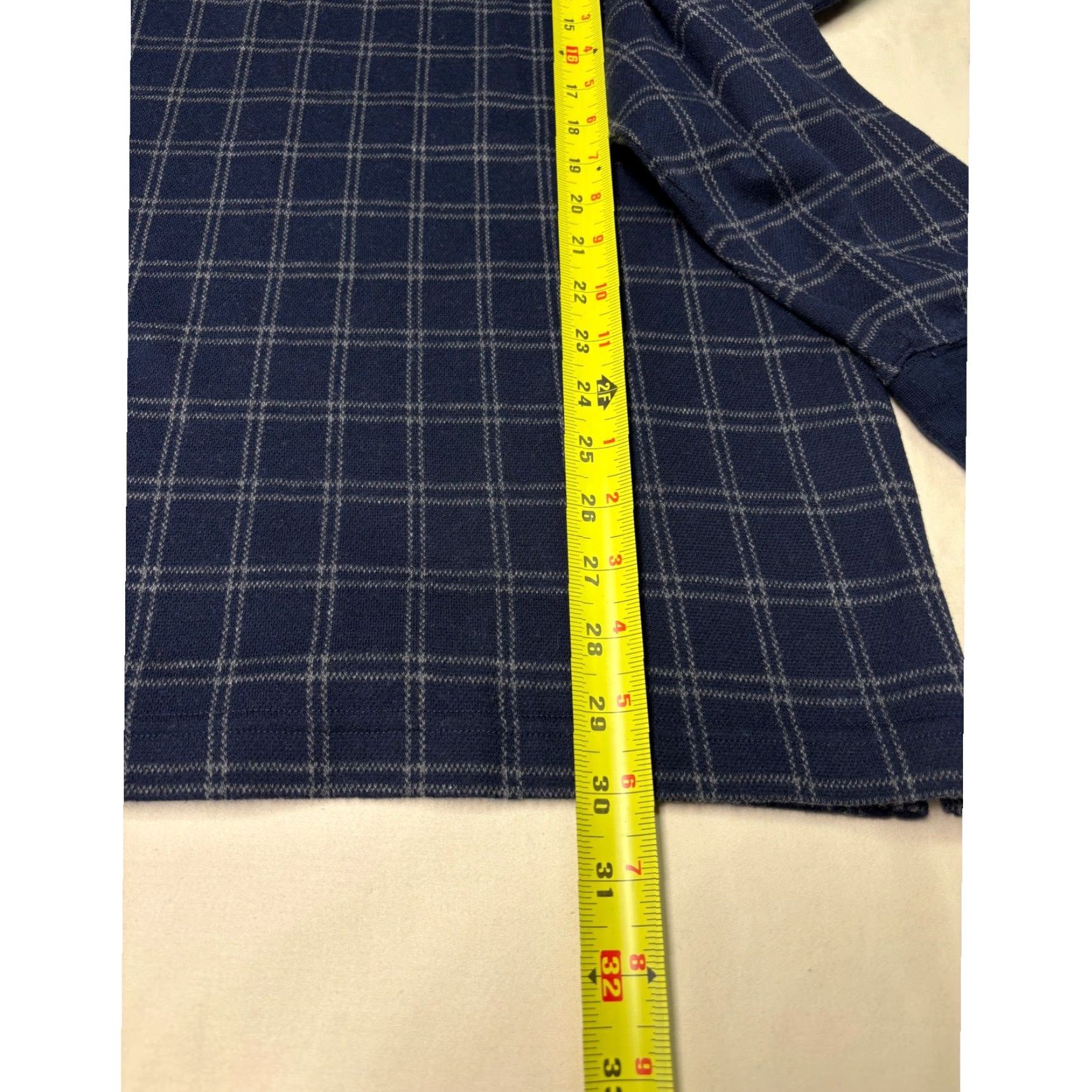 Vintage LL Bean Polo Shirt Long Sleeve Plaid Button Neck Mens XL Blue Casual Outdoor Size US XL / EU 56 / 4 - 4 Thumbnail