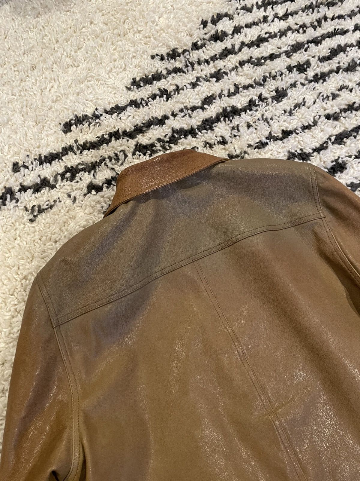 Rick Owens Rick Owens SS19 Mustard Brad Goat Leather Jacket (Babel) Size US L / EU 52-54 / 3 - 10 Thumbnail