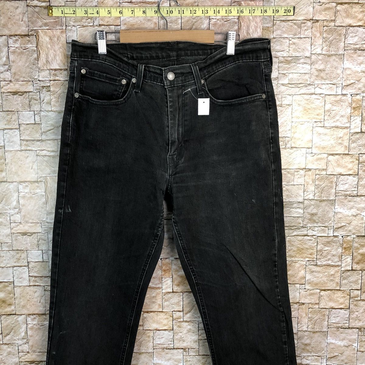 Levi's 541 Levis Black Denim jeans Pants #7567 Size US 33 - 2 Thumbnail