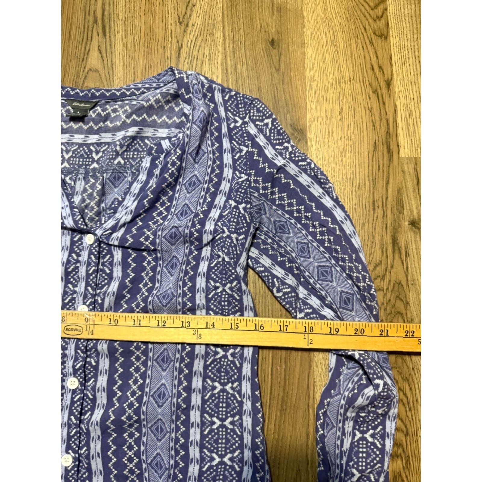 Eddie Bauer Eddie Bauer Shirt, Women's XS, Blue White, Long Sleeve, Button Up Shirt Size XS / US 0-2 / IT 36-38 - 6 Thumbnail