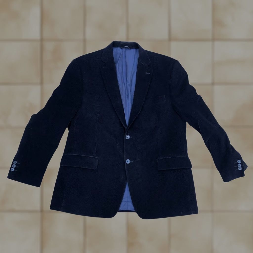 Apt. 9 APT 9 Corduroy Blazer Jacket Men Blue 44S Long Sleeve Button Shirt? Size US XXL / EU 58 / 5 - 1 Thumbnail