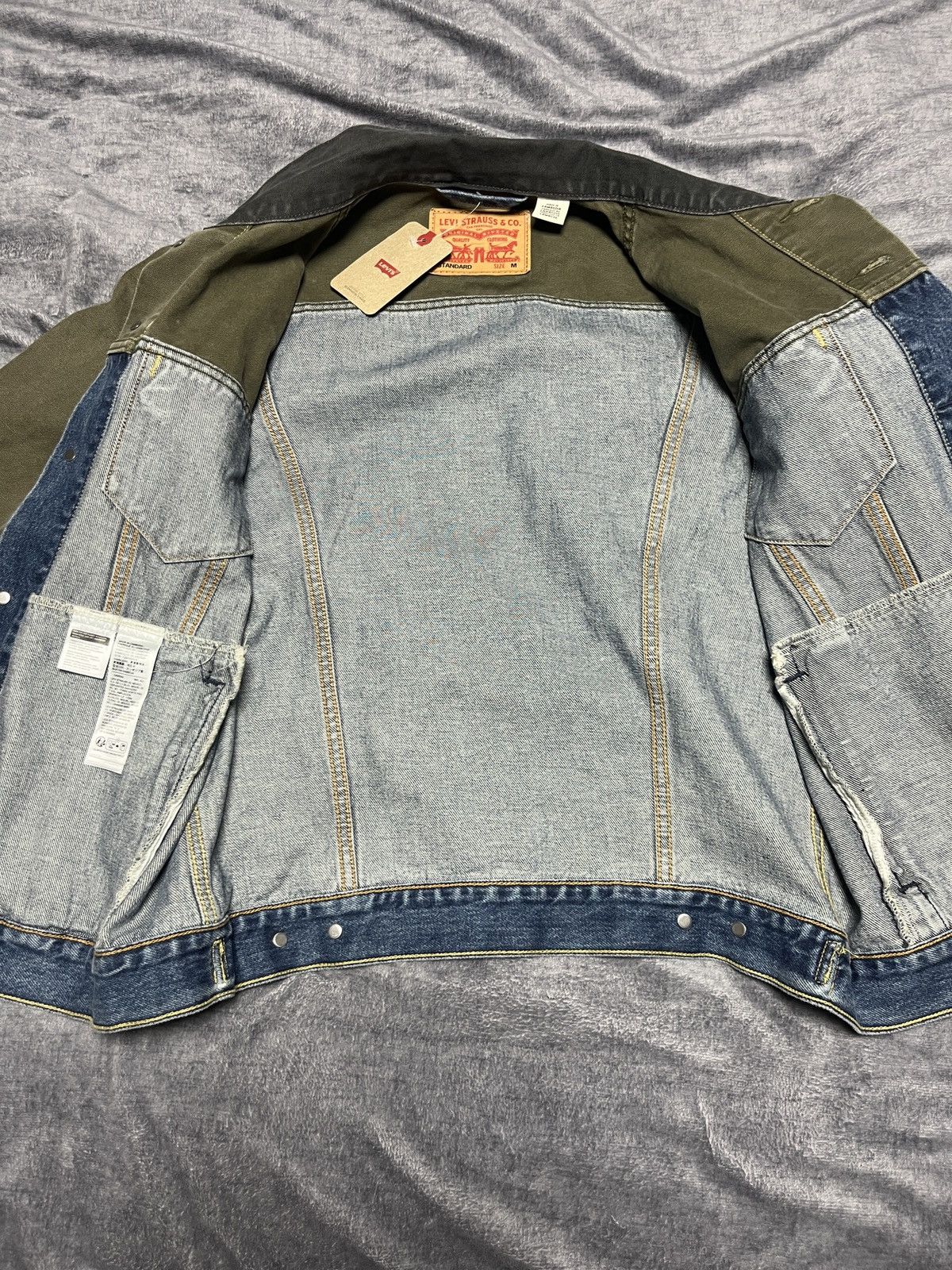 Levi's Levis color block docking denim jacket Size US M / EU 48-50 / 2 - 7 Thumbnail