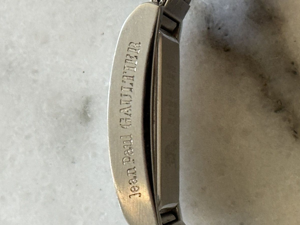Jean Paul Gaultier × Vintage 2000s Jean Paul Gaultier Numerology Silver Tank Watch Size ONE SIZE - 3 Thumbnail
