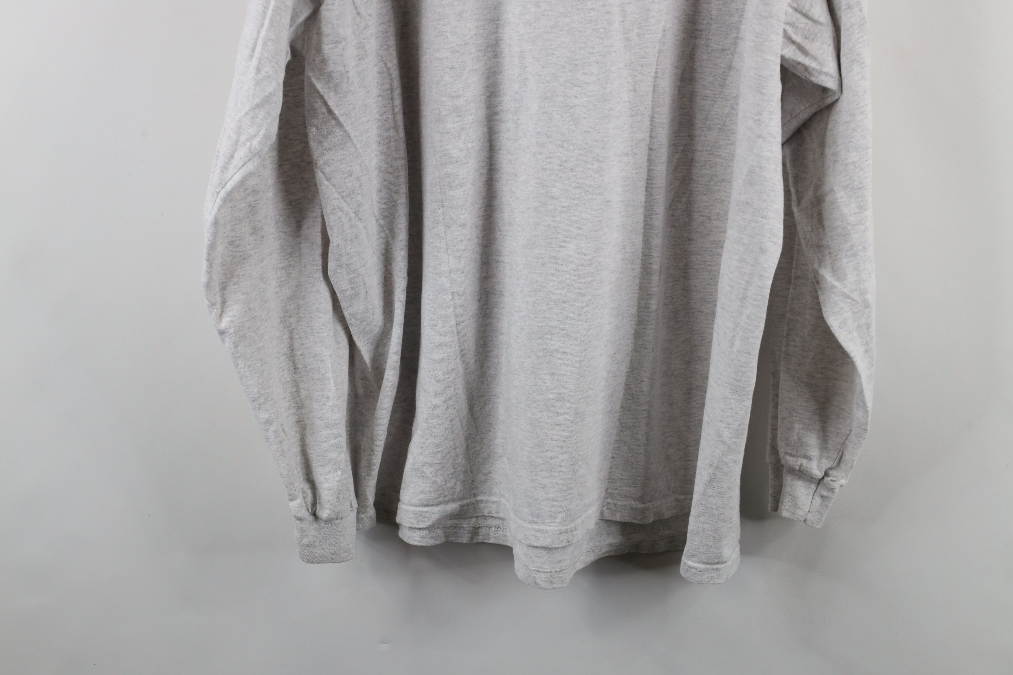Vintage Vintage 90s Streetwear Long Sleeve T-Shirt Heather Gray Size US XXL / EU 58 / 5 - 10 Thumbnail