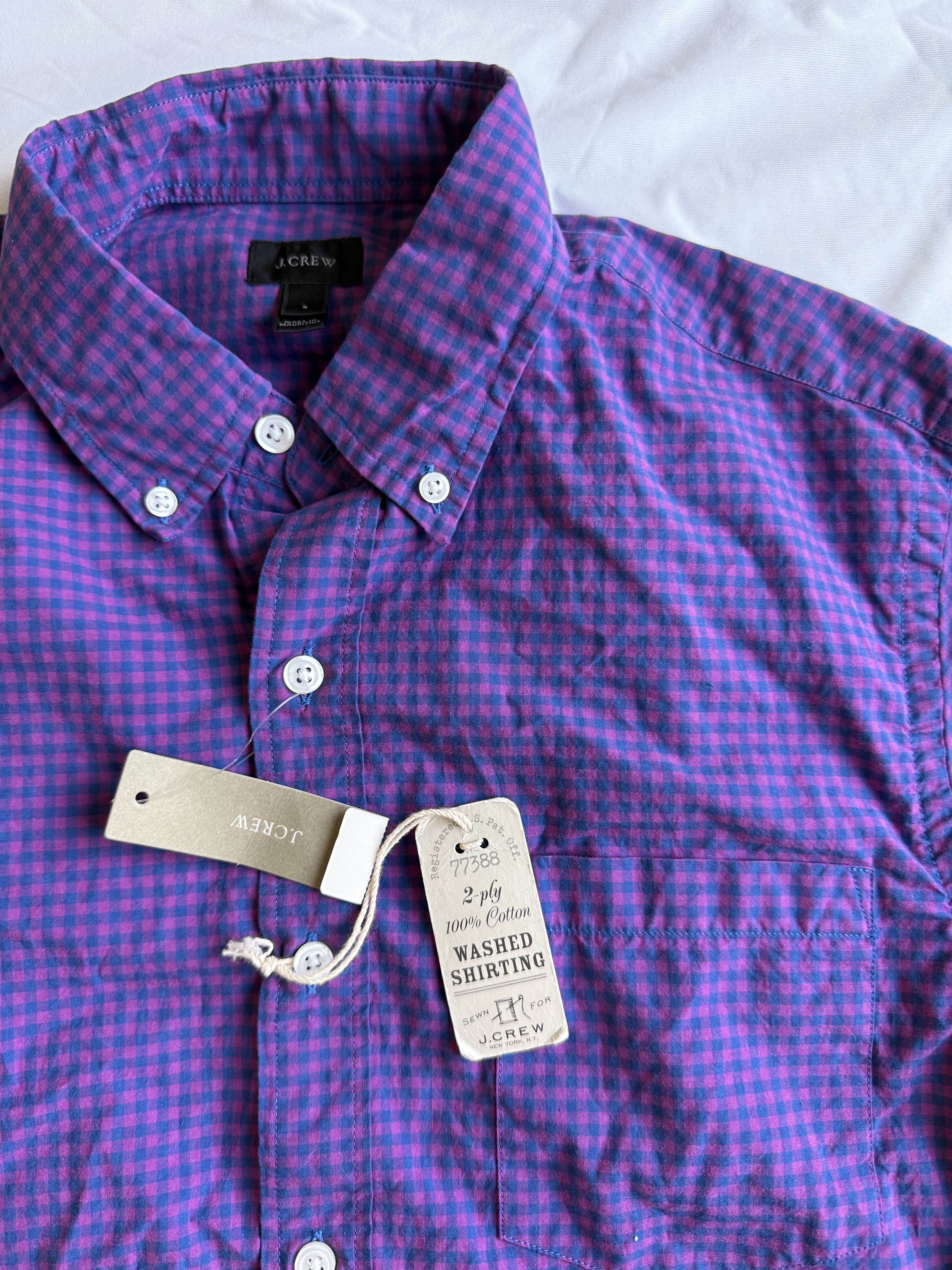 J.Crew J. Crew Secret Wash Gingham Button Up Shirt Small $69.50 Size US S / EU 44-46 / 1 - 1 Thumbnail