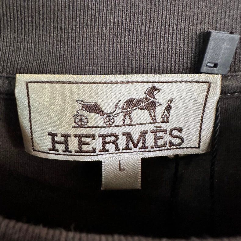 Hermes Hermes Black Gray Short Sleeve TShirt-2506 Size US L / EU 52-54 / 3 - 4 Thumbnail