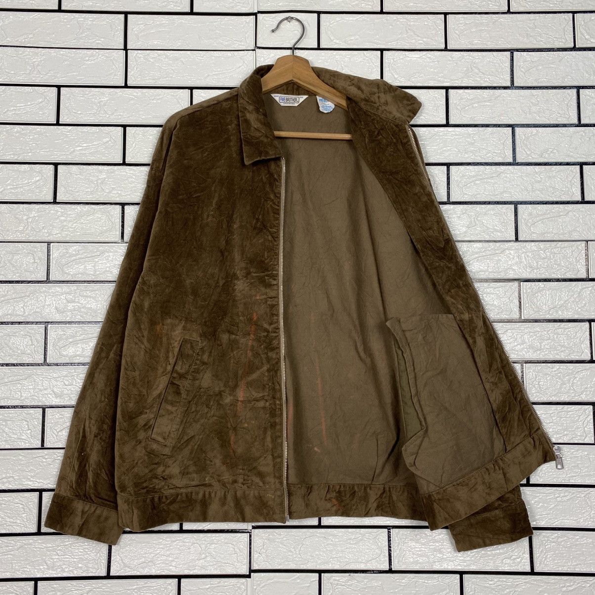 FiveBrother 📌Vintage Bomber Jacket Fivebrother Union Made Size US L / EU 52-54 / 3 - 12 Thumbnail
