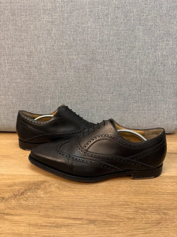 Barker Barker England Turing Calf Leather Oxford Brogue UK10 44 Size US 11 / EU 44 - 2 Thumbnail
